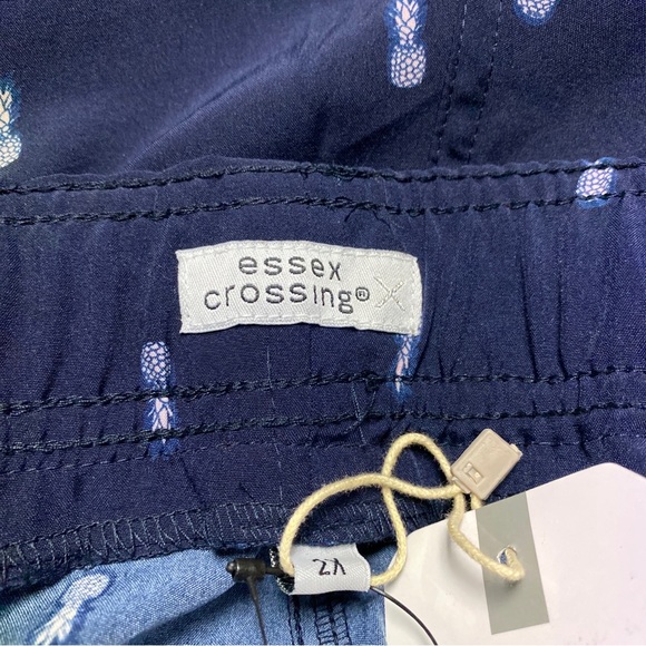 Essex crossing men’s shorts Navy pineapple print size 2 X - Picture 6 of 7